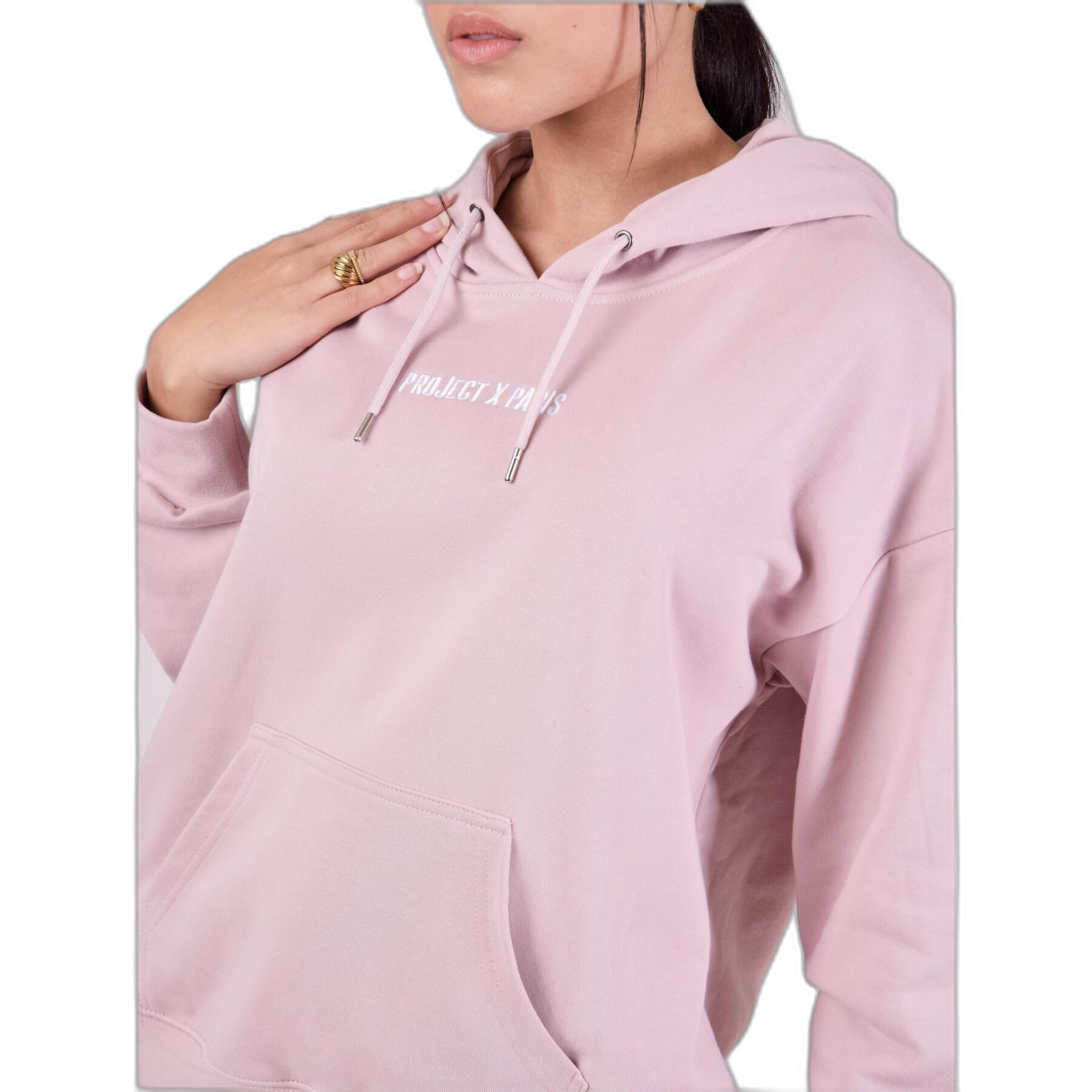 Sweatshirt à capuche femme Project X Paris Basic broderie logo
