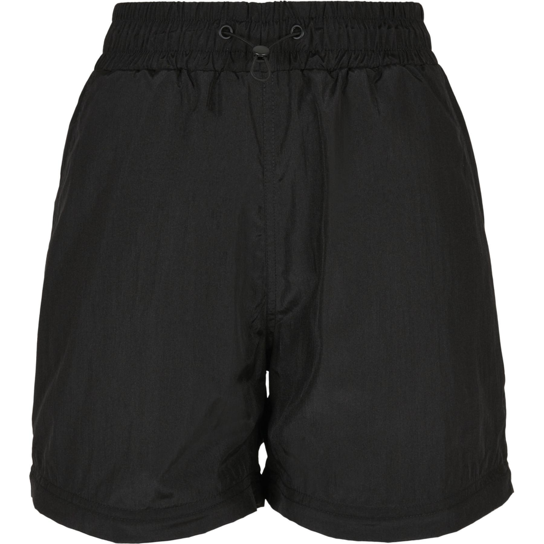 Pantalon femme Urban Classics shiny crinkle nylon zip-grandes tailles